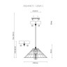 Подвесной светильник Lucia Tucci Ashanti 1254.1