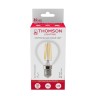 Лампа светодиодная филаментная Thomson E14 7W 4500K шар прозрачная TH-B2084