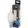 Лампа светодиодная филаментная ЭРА E14 5W 4000K матовая F-LED BXS-5W-840-E14 frost Б0027928