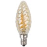 Лампа светодиодная филаментная ЭРА E14 7W 2700K золотая F-LED BTW-7W-827-E14 gold Б0027966