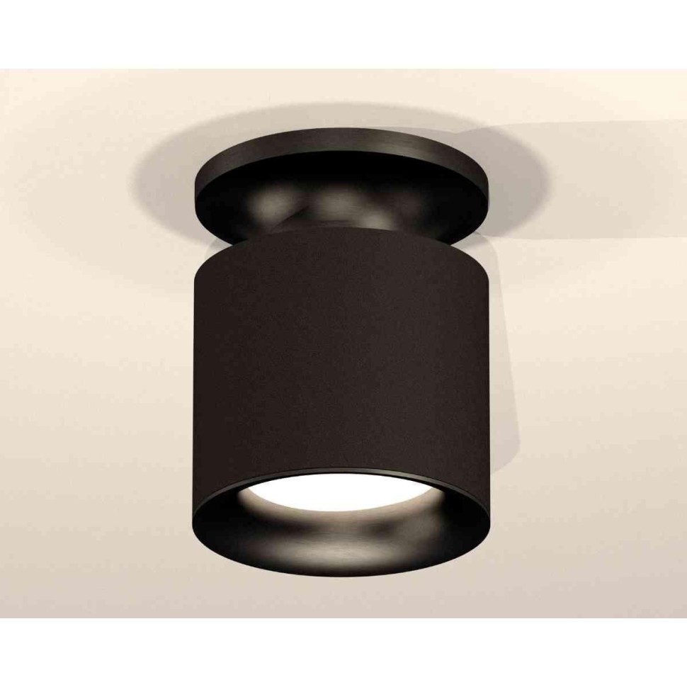 Комплект накладного светильника Ambrella light Techno Spot XS7402061 SBK/PBK черный песок/черный полированный (N7926, C7402, N7011)