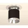 Комплект накладного светильника Ambrella light Techno Spot XS7402082 SBK/PSL черный песок/серебро полированное (N7927, C7402, N7032)