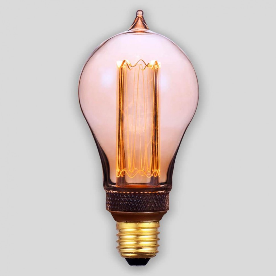 Лампа светодиодная диммируемая Hiper E27 4,5W 1800K янтарная HL-2231