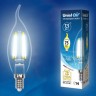 Лампа светодиодная филаментная Uniel E14 7,5W 4000K прозрачная LED-CW35-7,5W/NW/E14/CL GLA01TR UL-00003296