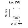 Потолочный светильник TopDecor Tubo8 P1 10 G
