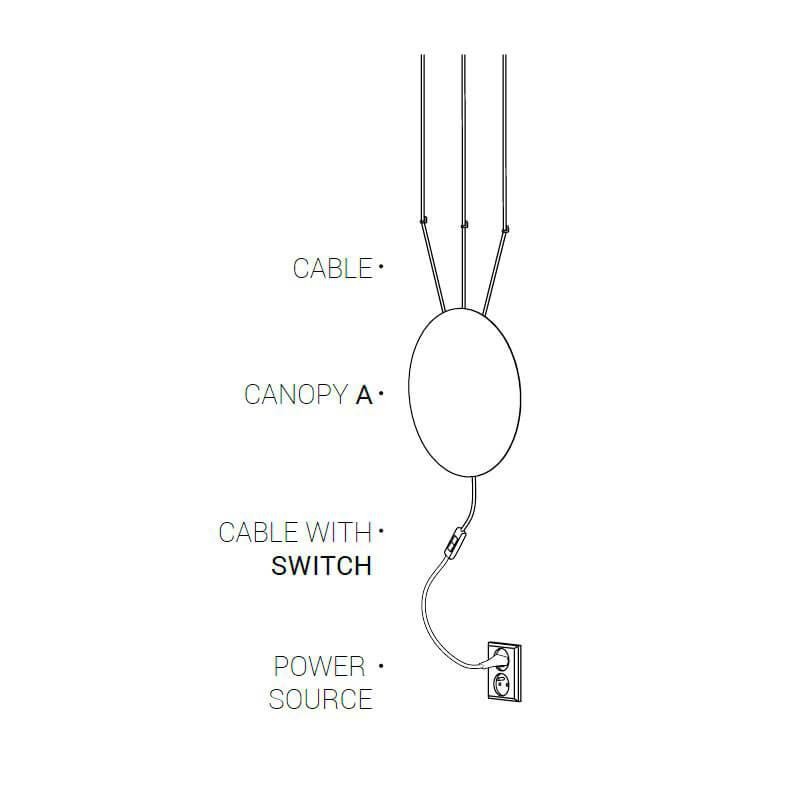 Кабель с выключателем Nowodvorski Cameleon Cable with switch 8611