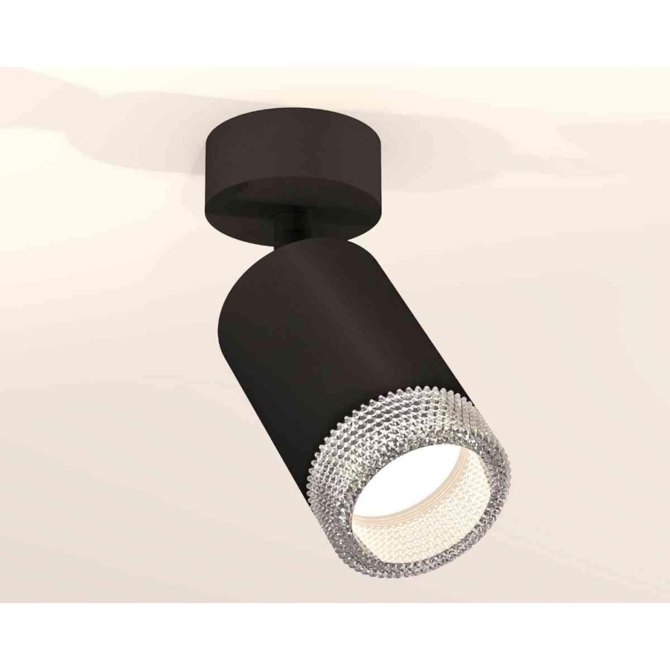 Комплект накладного светильника Ambrella light Techno Spot XM6313001 SBK/CL черный песок/прозрачный (A2210, C6313, N6150)