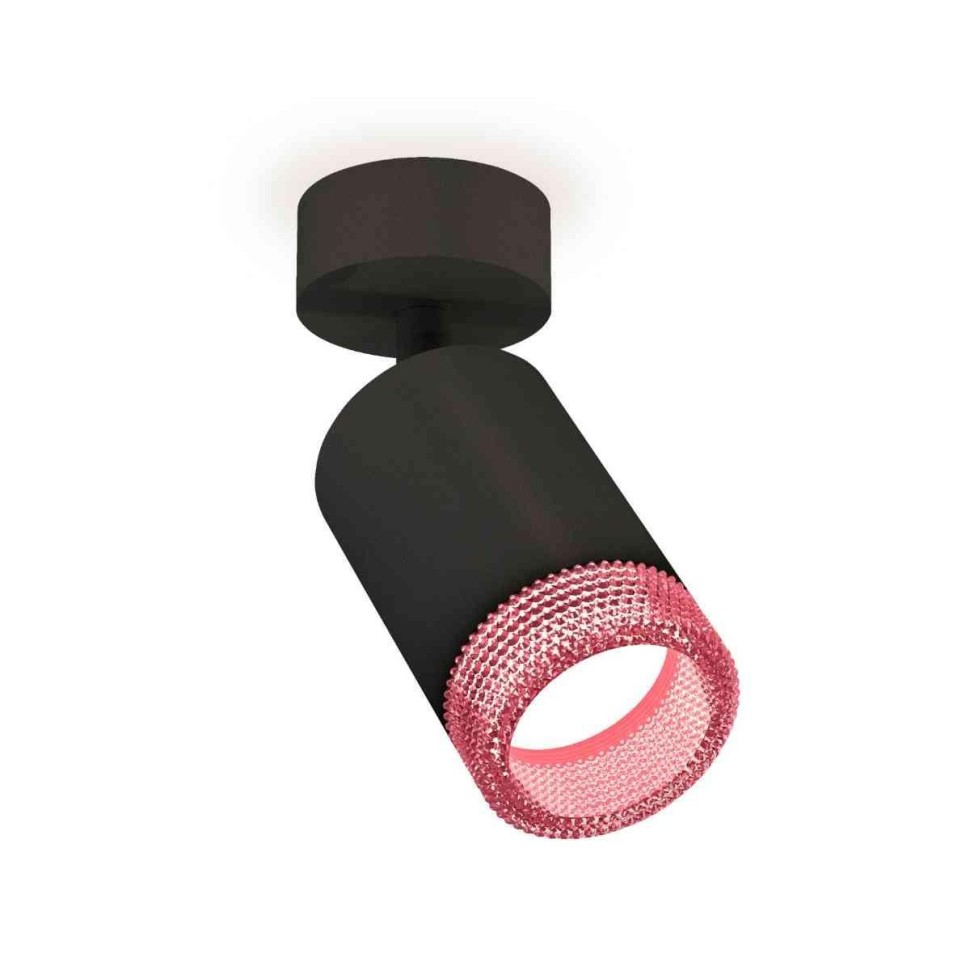 Комплект накладного светильника Ambrella light Techno Spot XM6313003 SBK/PI черный песок/розовый (A2210, C6313, N6152)