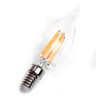 Лампа светодиодная Feron E14 15W 4000K Свеча на ветру Матовая 38263