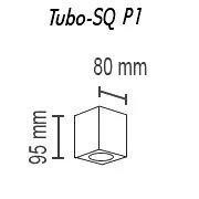 Потолочный светильник TopDecor Tubo8 SQ P1 11
