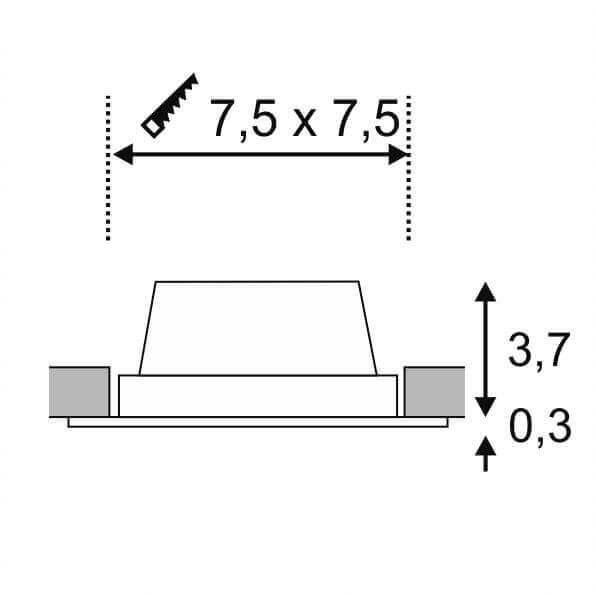 Встраиваемый светодиодный светильник SLV Frame Basic Led Set 112726