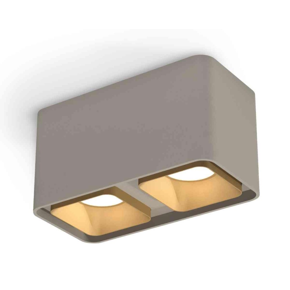 Комплект накладного светильника Ambrella light Techno Spot XS7852004 SGR/SGD серый песок/золото песок (C7852, N7704)