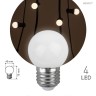 Лампа светодиодная ЭРА E27 1W 3000K белая ERAW45-E27 Б0049577