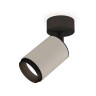 Комплект накладного светильника Ambrella light Techno Spot XM6314021 SGR/SBK/PBK серый песок/черный песок/черный полированный (A2210, C6314, N6121)