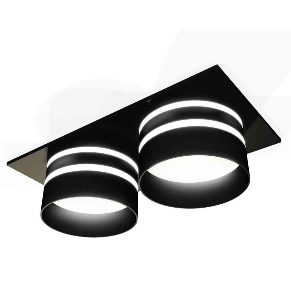 Комплект встраиваемого светильника Ambrella light Techno Spot XC7636042 SBK/FR черный песок/белый матовый (C7636, N7142)