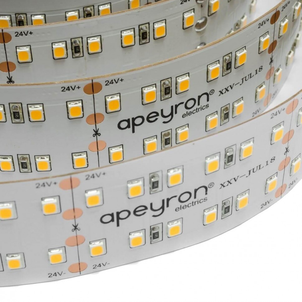 Светодиодная лента Apeyron 38W/m 240Led/m 2835SMD дневной белый 1M 254BL