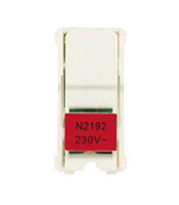 Светодиодный блок подсветки 2-полюсного выключателя ABB Zenit красный 2CLA219200N1001