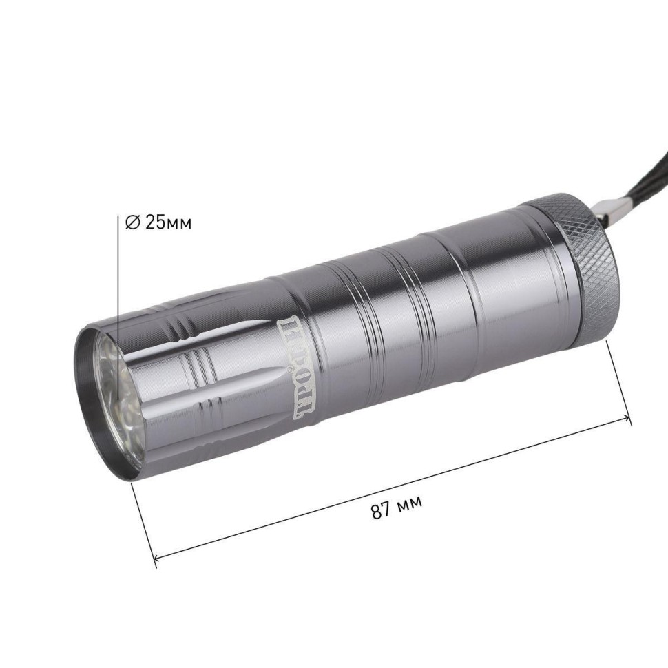 Карманный светодиодный фонарь ЭРА Трофи от батареек 87х25 160 лм TM12 Б0002226