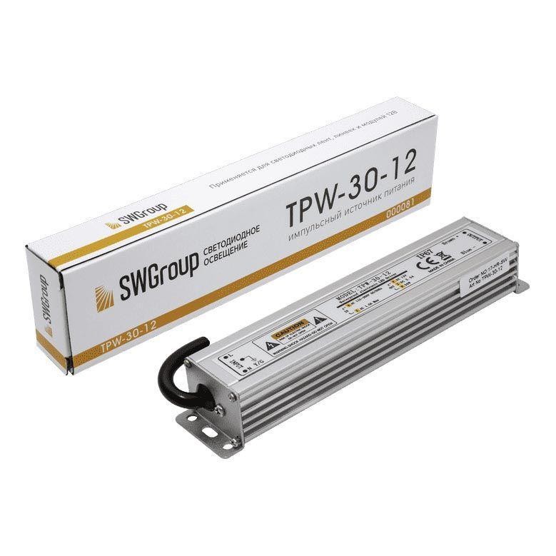 Блок питания SWG 12V 30W IP67 2,5A TPW-30-12 900081