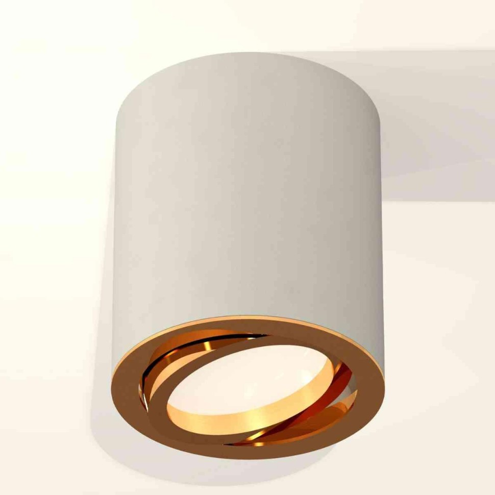 Комплект накладного светильника Ambrella light Techno Spot XS7423022 SGR/PYG серый песок/золото желтое полированное (C7423, N7004)