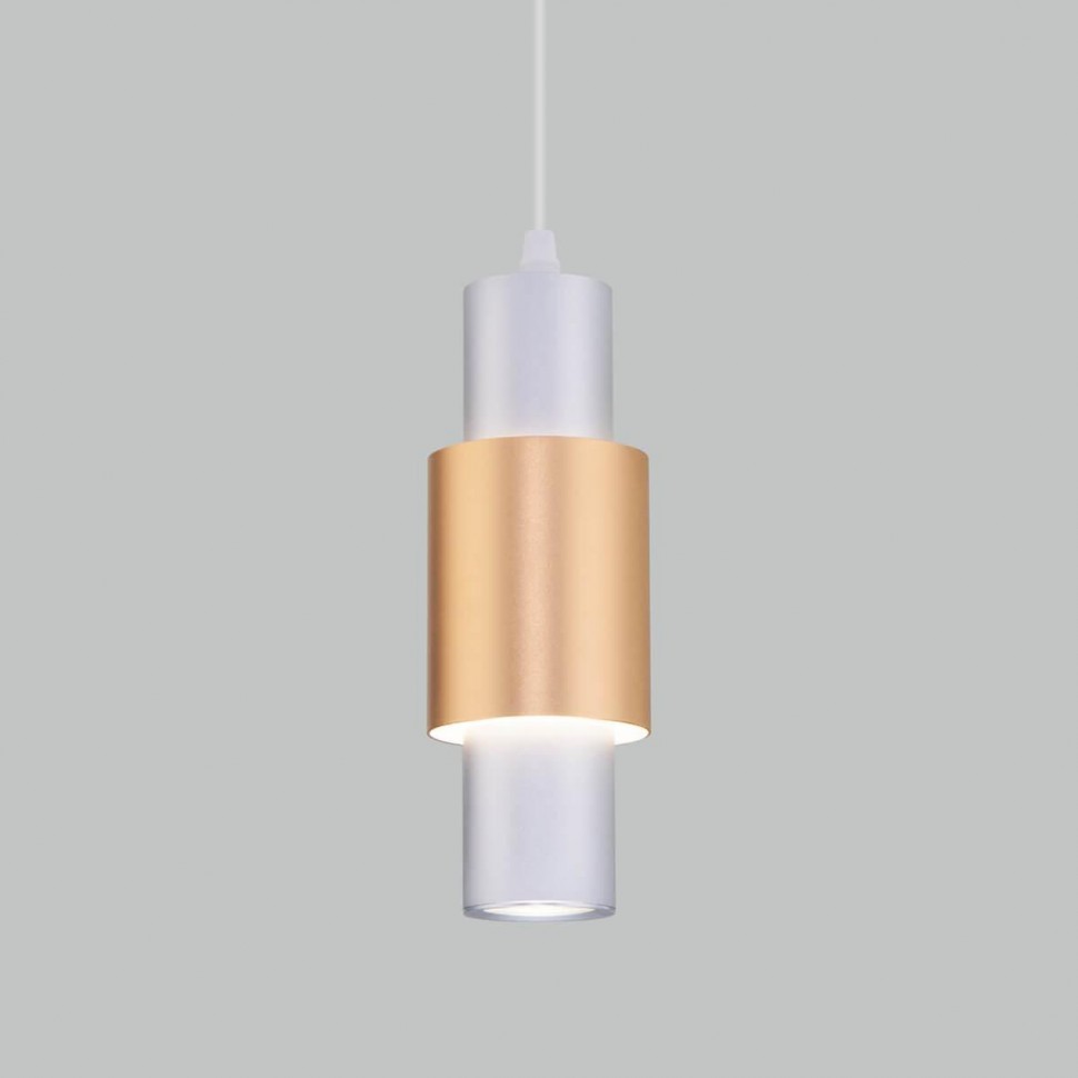 Подвесной светодиодный светильник Eurosvet Bento 50204/1 матовое серебро/матовое золото