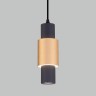 Подвесной светодиодный светильник Eurosvet Bento 50204/1 черный/матовое золото