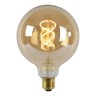 Лампа светодиодная диммируемая Lucide E27 5W 2200K янтарная 49033/05/62