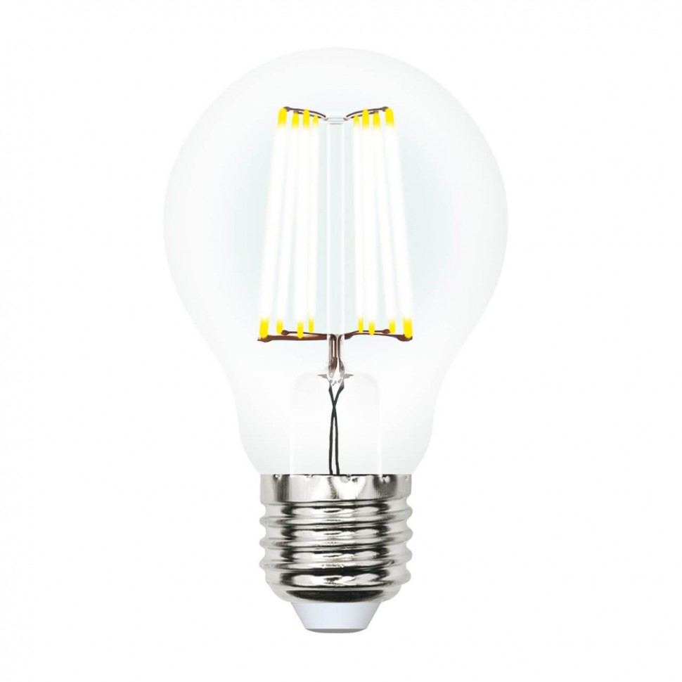 Лампа светодиодная филаментная Uniel E27 10W 4000K прозрачная LED-A60-10W/NW/E27/CL PLS02WH Набор из 5штук UL-00008082