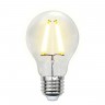 Лампа светодиодная филаментная Uniel E27 8W 3000K прозрачная LED-A60-8W/WW/E27/CL GLA01TR Набор из 5штук UL-00008080