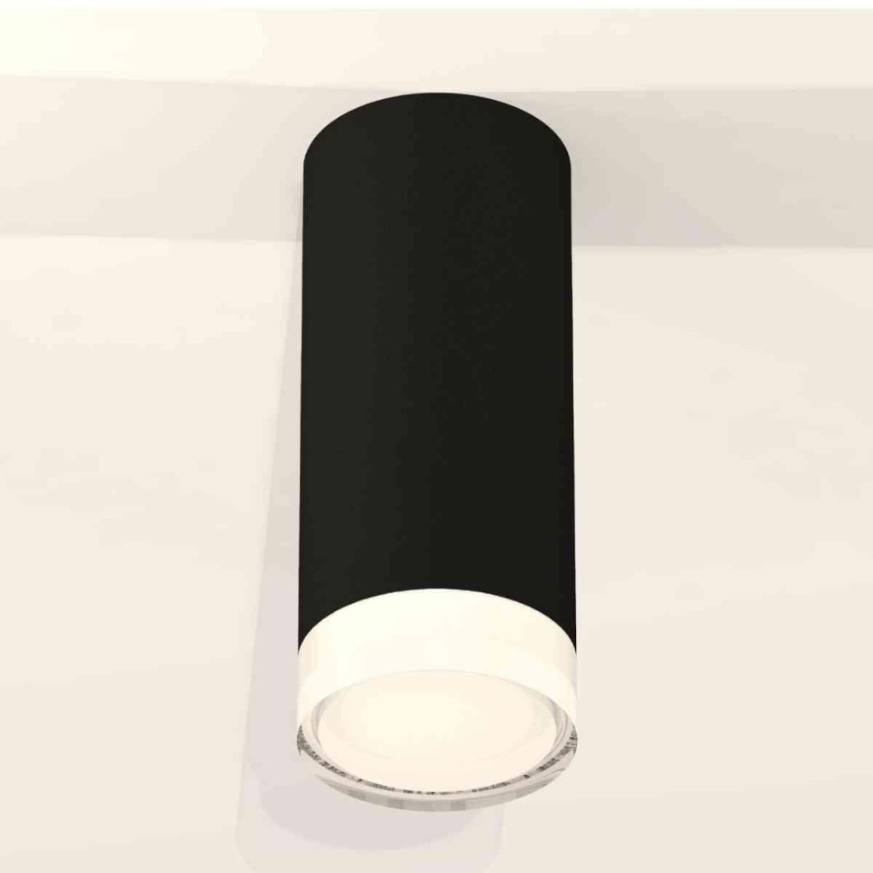 Комплект накладного светильника Ambrella light Techno Spot XS7443014 SBK/FR/CL черный песок/белый матовый/прозрачный (C7443, N7160)