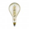 Лампа светодиодная диммируемая филаментная Eglo E27 8W 3000K дымчатая 11844