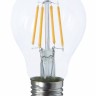 Лампа светодиодная филаментная Elvan E27 7W 3000K прозрачная E27-7W-3000К-A60-fil