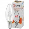 Лампа накаливания ЭРА E14 40W 2700K прозрачная ДС 40-230-E14-CL Б0039127