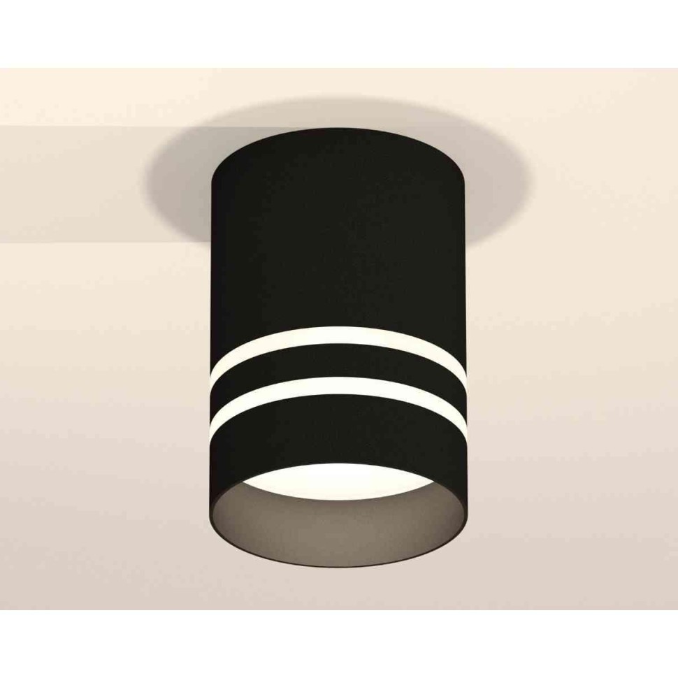 Комплект накладного светильника Ambrella light Techno Spot XS7402032 SBK/FR черный песок/белый матовый (C7402, N7142)