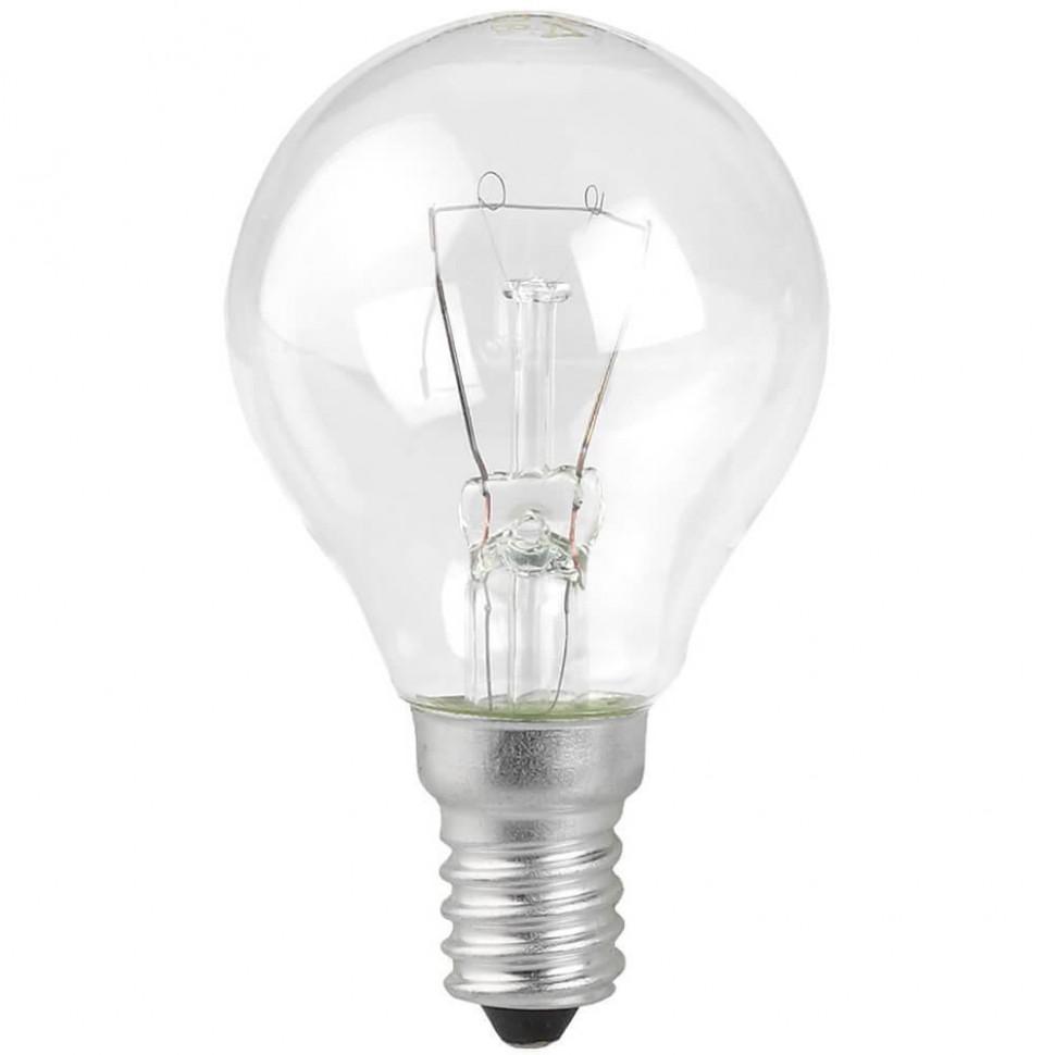 Лампа накаливания ЭРА E14 60W 2700K прозрачная P45-60W-E14/ДШ 230-60 Е 14 (гофра) Б0033704