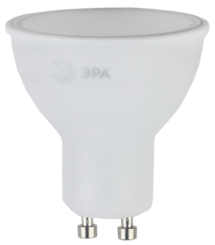 Лампа светодиодная ЭРА GU10 6W 6000K матовая LED MR16-6W-860-GU10 Б0049070