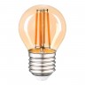 Лампа светодиодная филаментная Thomson E27 9W 2400K шар прозрачная TH-B2127