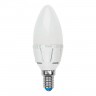 Лампа светодиодная Uniel E14 7W 3000K матовая LED-C37 7W/WW/E14/FR PLP01WH Набор из 5штук UL-00008089