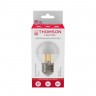 Лампа светодиодная филаментная Thomson E27 4W 4500K шар прозрачная TH-B2376