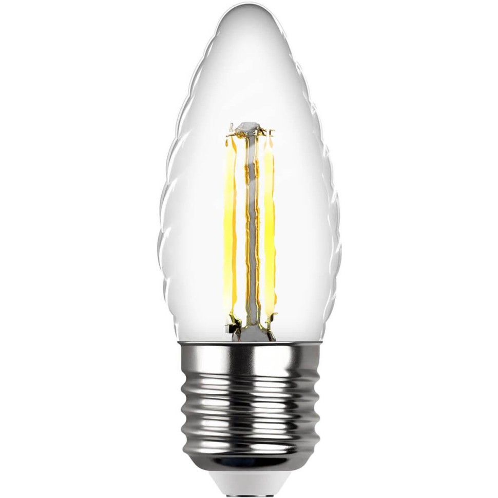 Лампа светодиодная филаментная REV TC37 E27 5W 2700K DECO Premium свеча на ветру 32426 3